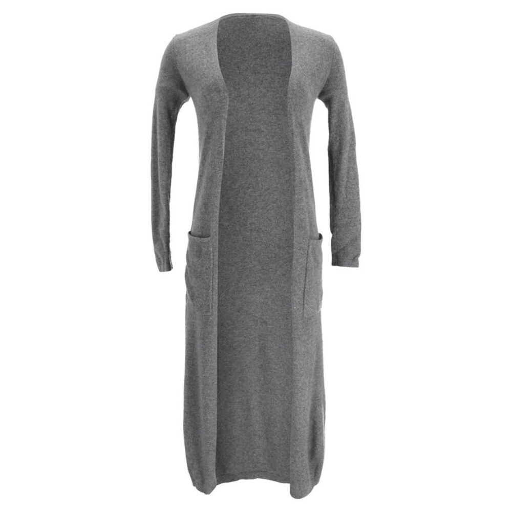 Theory Open Front Cardigan in Grey Cashmere